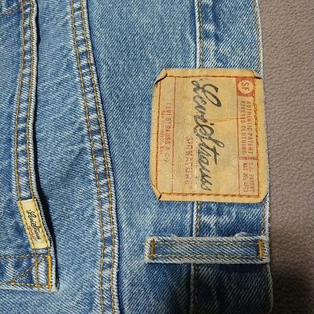 Levi Strauss Signature Jean Men W44 L30 R13.5 Blue Reg Fit Straight Classic Work
